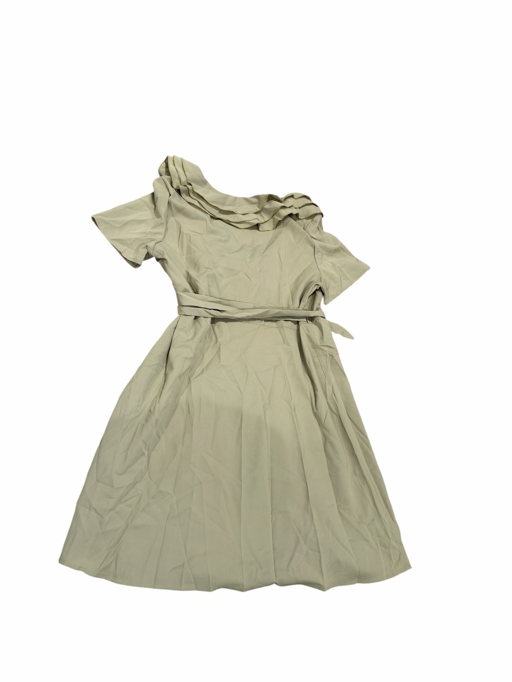 Cupshe Pistachio Tiered Ruffle Wrap Mini Dress - Picture 12 of 12